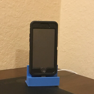 Phone Stand with Port for Plug