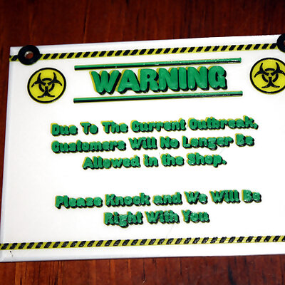 Plague Plaque  a COVID19 Quarantine Sign