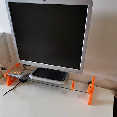 Monitor Stand DIY IKEA BESTA Glass Shelf