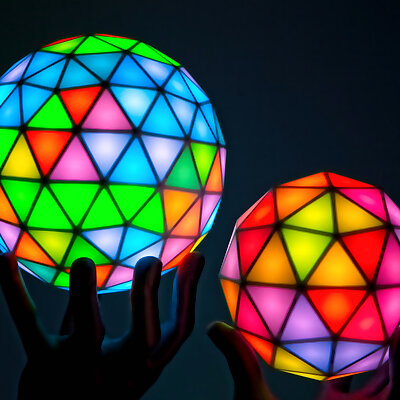 Geodesick RGB LED Spheres