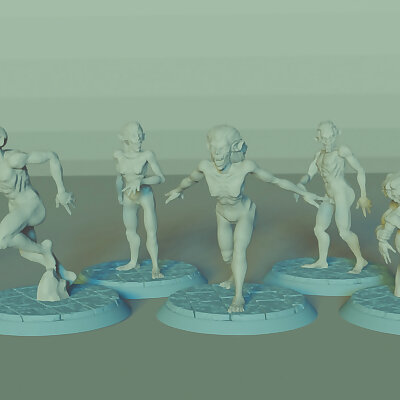 Vampire Spawn Set 5 Miniatures Dungeons and Dragons !FREE!