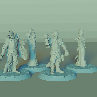Vampire Lords and Ladies Set 4 Miniatures Dungeons and Dragons !FREE!