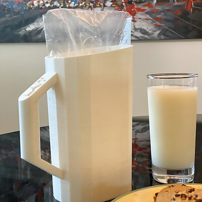 Bagged Milk Jug Low Polygon Style