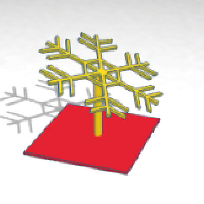 Snowflake with stand