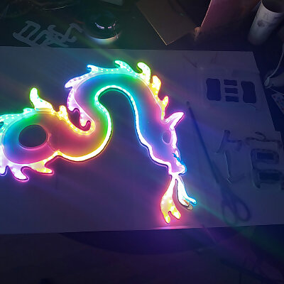 Blade runner neon dragon