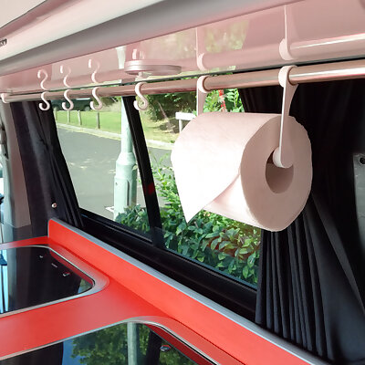 Campervanvan hanging rail system