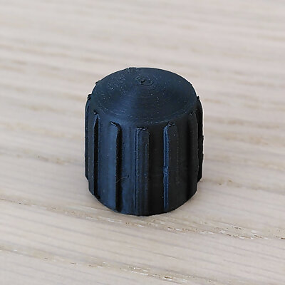 Stylish yet sturdy cap for M10 metric hex nuts