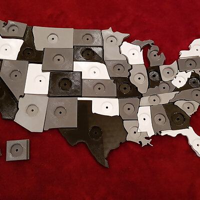 USA Coin Map Quarters