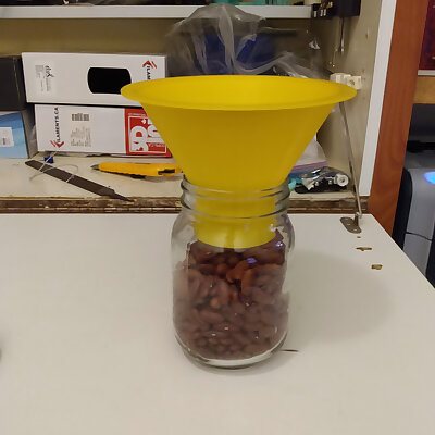 Simple Vase Mode Mason Jar Funnel Fast Print