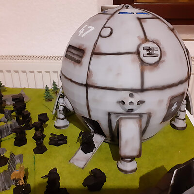 Sphere Class Dropship 6mm Mechscale for Mecha with Interior