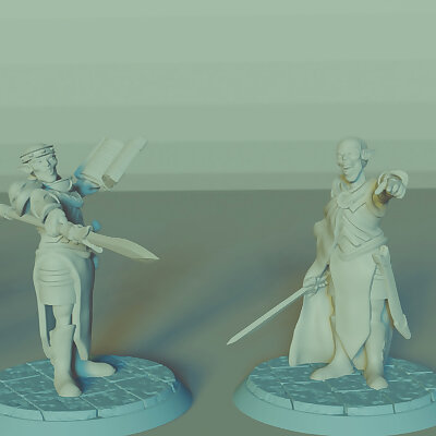 Elven Leaders Set 2 Miniatures DungeonsDragons !FREE! !SUPPORTS!