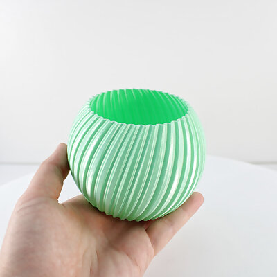 Sphere Planter Striped  Vase Mode