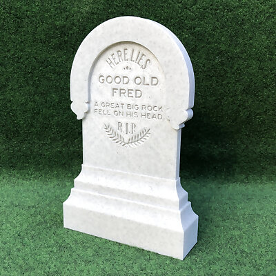Haunted Mansion GOOD OLD FRED Tombstone