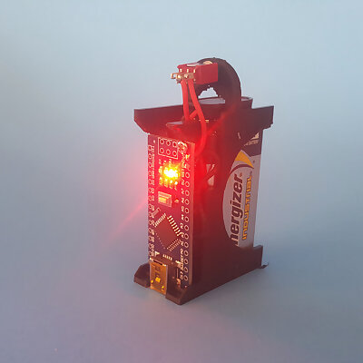 Arduino Nano Mount with integrated 9V and switch