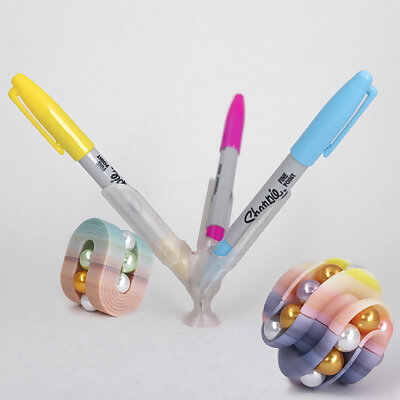 Sharpie Marker Color Blender  3D Print Custom Colors and Gradients  3 and 6 marker version