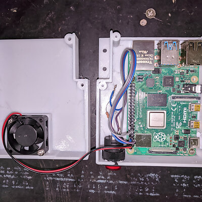 Raspberry Pi 4B case for mounting on Prusa i3 MK23