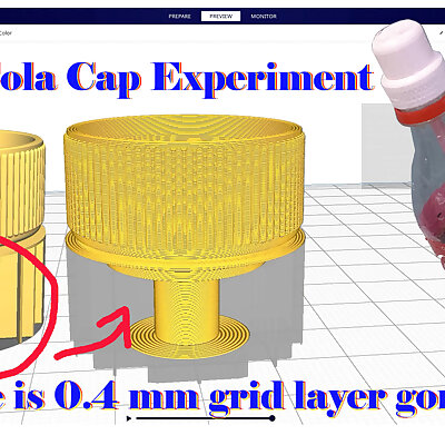 Coca Cola cap experiment