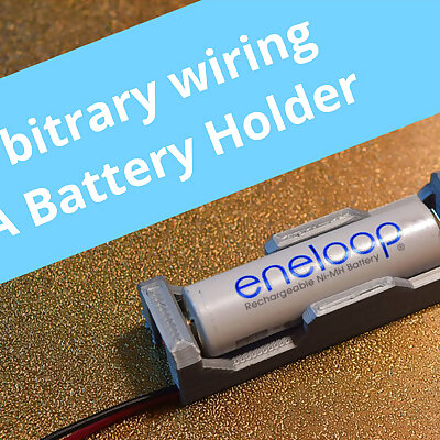 AA Battery holders with free wiring