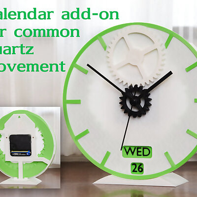 Calendar Addon for Common Quartz Movement