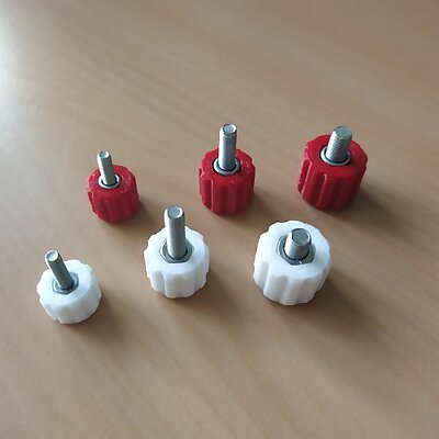 Knob for socket caphead screws in M3 M4 and M5