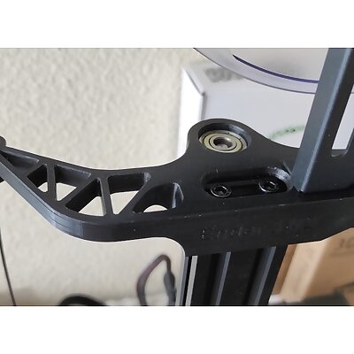 Filament guide with Z brace support for Ender 3 V2