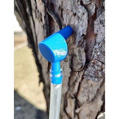Maple sap spile for 516 hole and tubing Tee