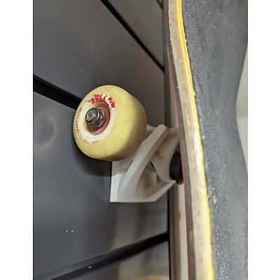 Slatwall skateboard mount hookbracket