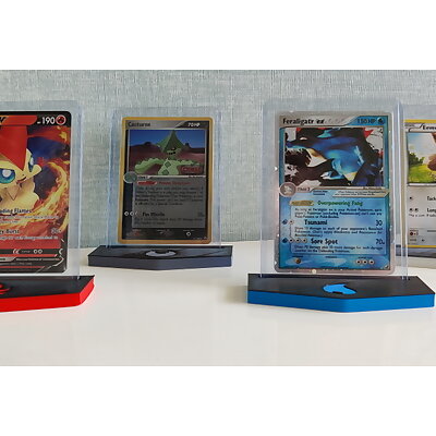 Pokemon card stand with type symbol