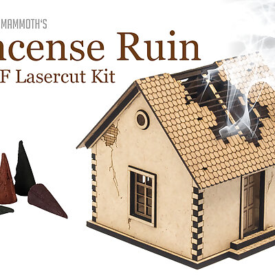 Lasercut Incense Ruin