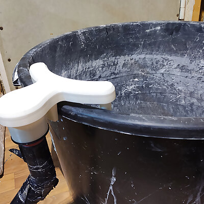 Dust trap on a bucket or vat