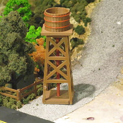 HO Scale Western Water Tower