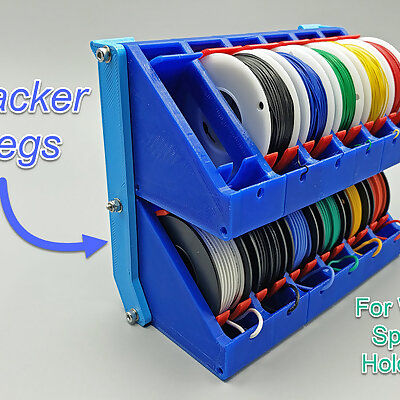 Stacker for Wire Spool Holders