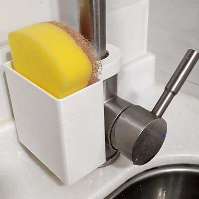 Scrub Sponge Caddy for Kitchen Faucets