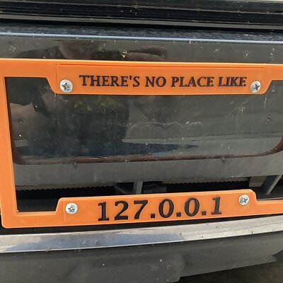 Customizable License Plate Cover