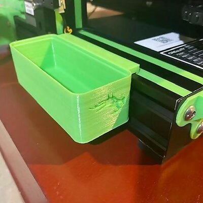 Improved Ender 3 Side Box with Slot Cover and Lid