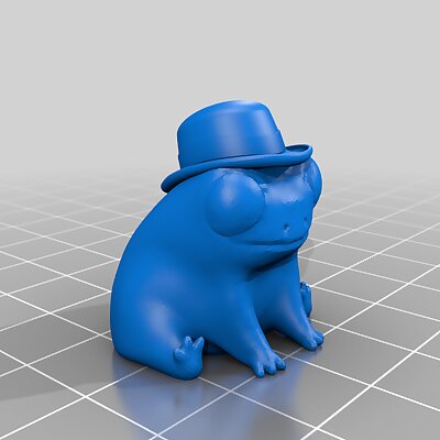 Fred the frog but he is wearing a fantastic bowler hat