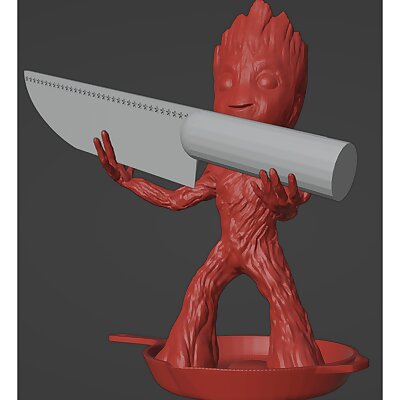 baby groot chefs knife  toothpick holder