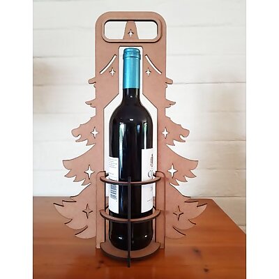 Christmas wine holder