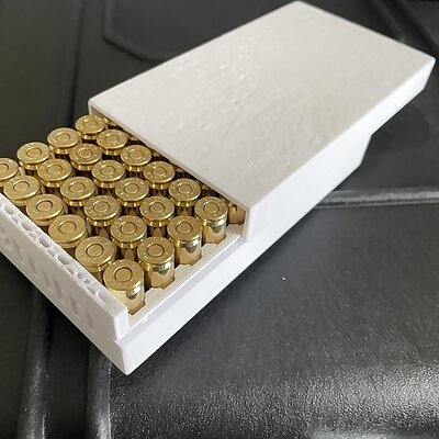 9mm Ammo Box 60  6 grovfelt