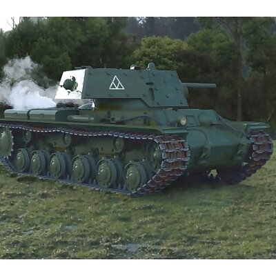 Heavy tank KV1 rc model 110 KV1E upgrade parts