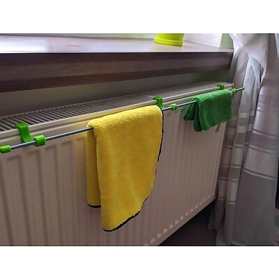 Towel holder for radiator