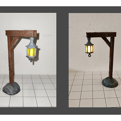 Simple LED Street Lantern for tabletop games Dungeons and Dragons Pathfinder etc