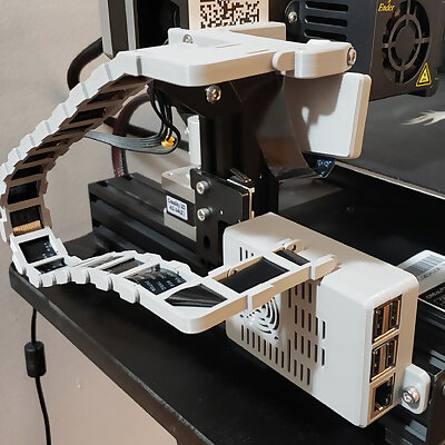 Ender 3 Pro Side Mounted Pi 3B Case  Camera System