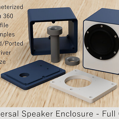 Universal Speaker Box  Full CAD
