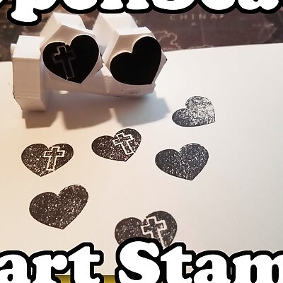 OpenScad Heart Stamps