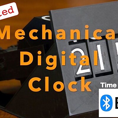 Mechanical digital clock