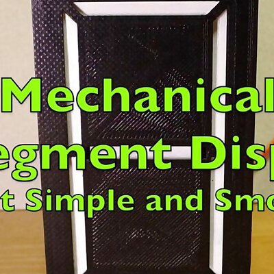 Mechanical 7segment Display simple and smooth