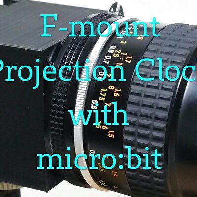 Fmount projection clock with microbit