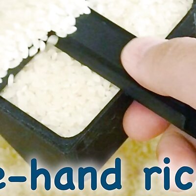 Onehand rice measuring cup