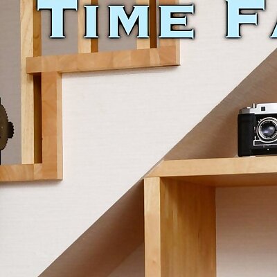 Time Fall  Digital clock with vertical bars